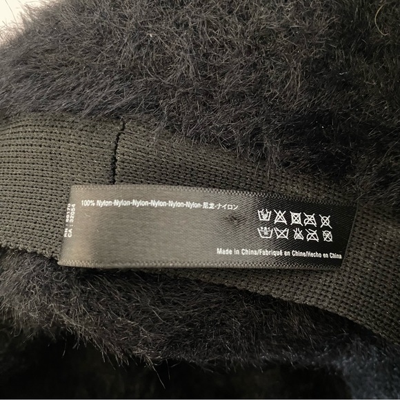 Black Fuzzy Bucket Hat RN 86170 Boho Retro Vintage-Style Hat OS - Picture 7 of 8